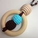 Eco Friendly Organic Cotton Strung Maple Teething and Nursing Necklace