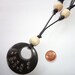Black Bone and Wood Nursing, Grasping and Wellness Necklace