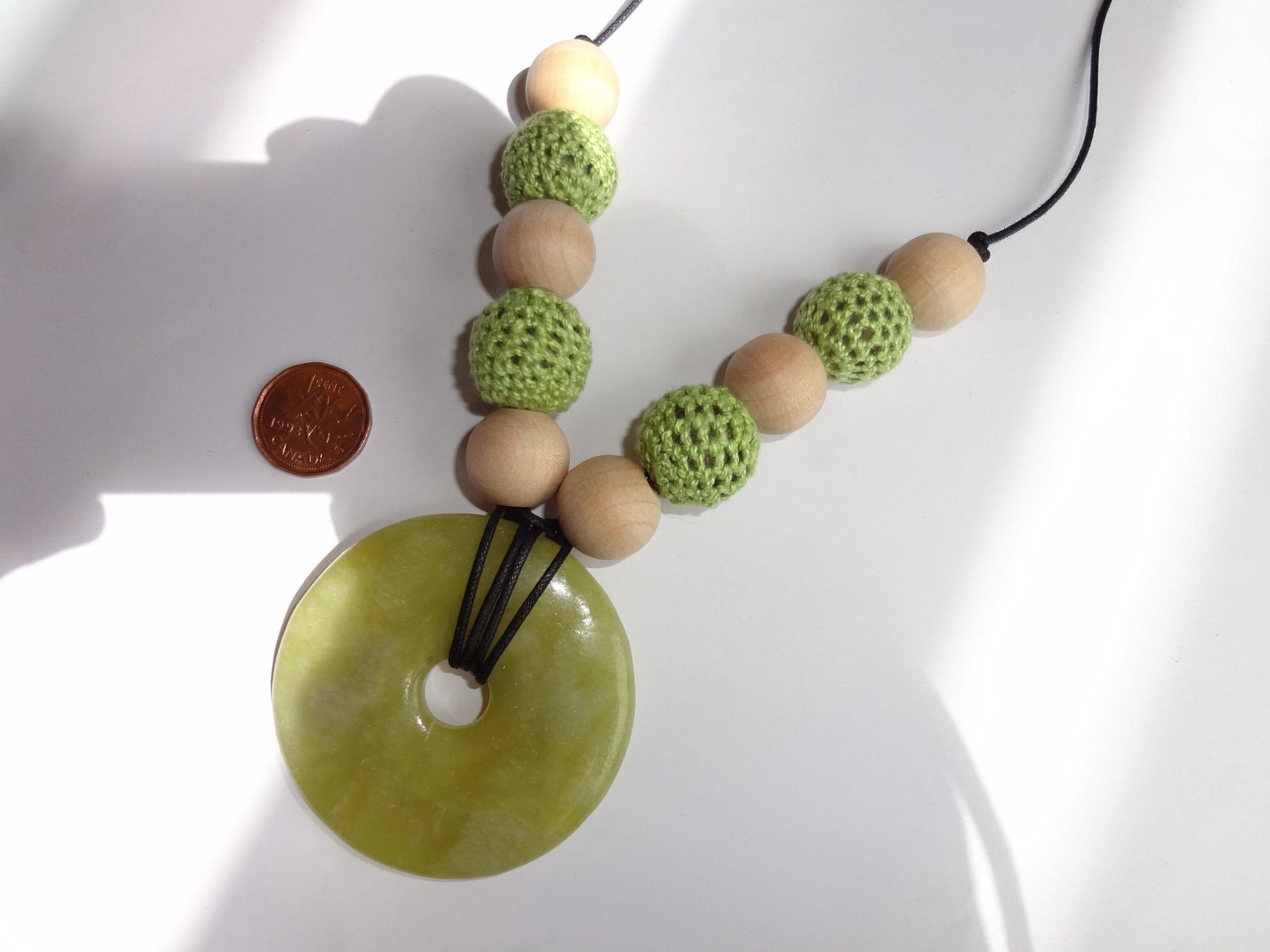 CLEARANCE Eco Friendly Green Nursing and Wellness Necklace