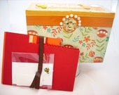 Poppy Photo Box Ready to Ship holds 4x5 photos comes with Dividers and Labels