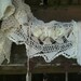 Custom texas Bride Shabby Crochet Shawl Shrug Vintage Laces Velvet Roses Tattered