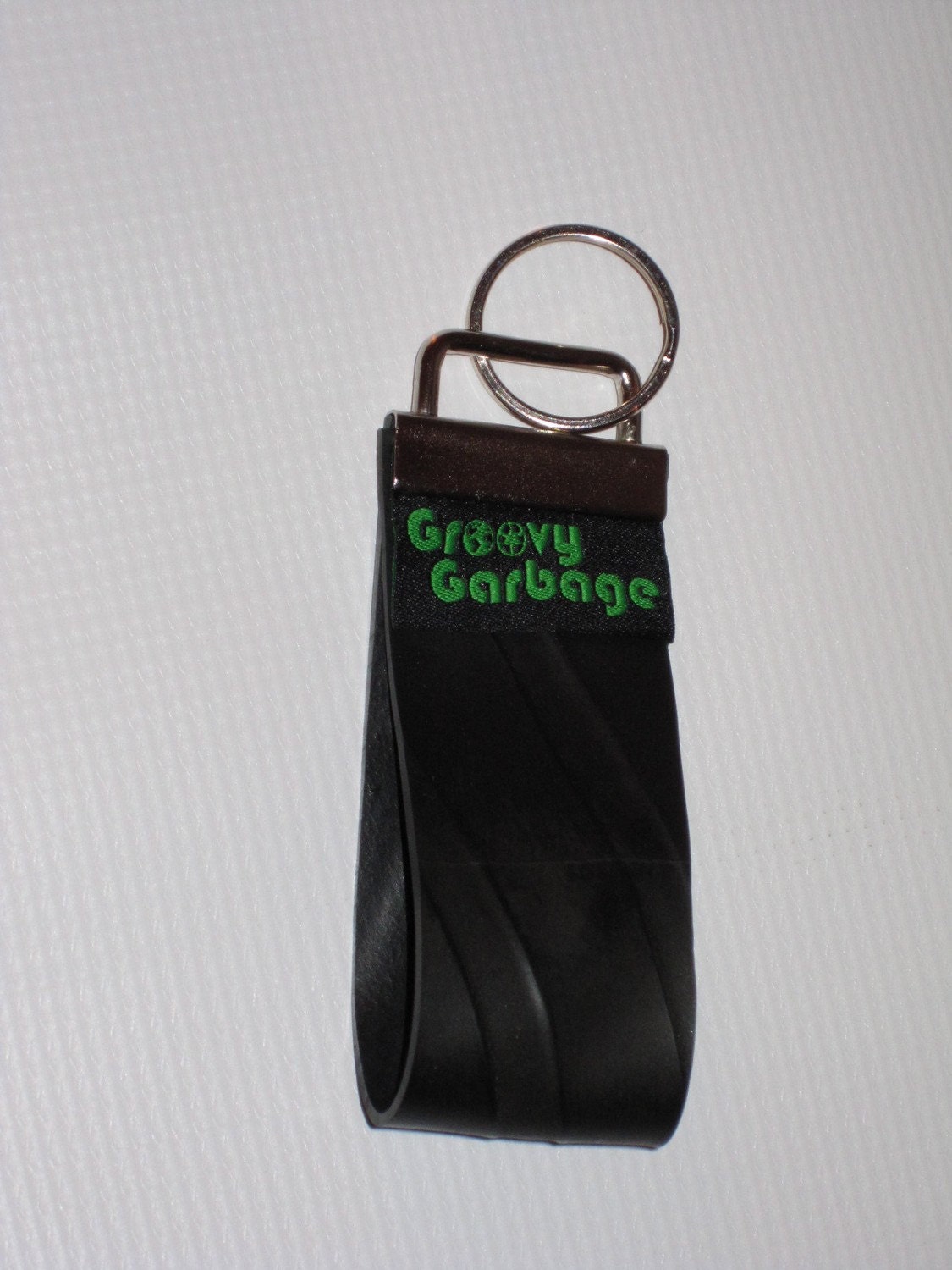 Upcycled Recycled / Creative Accessories / Inner Tube / Keychain / Bicycle