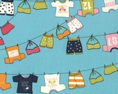Lucy's Crab Shack by Sweetwater for Moda - Trunks and Tops in Ocean - Fat Quarter