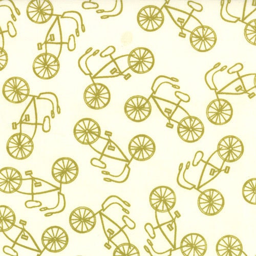 Lucy's Crab Shack by Sweetwater for Moda - Cruiser in Cream Green - Fat Quarter