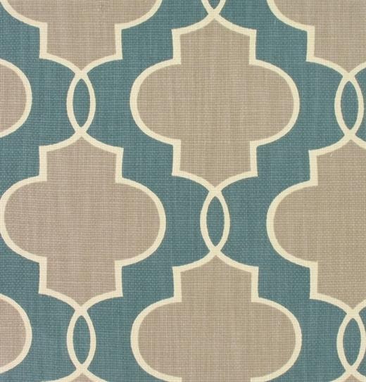 Pair of Custom Curtains or Drapes, 50 x 84 inches at this price, any size available, modern design, P. Kaufmann Luca in teal