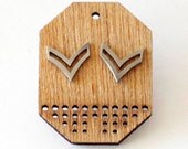 The Corporal Studs - Stainless steel and sterling silver earrings