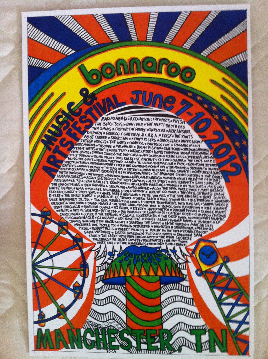 Bonnaroo Poster Art