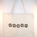 Personalized Pet Overnight Zippered 14x18 Canvas Tote -- other sizes available