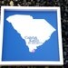 Personalized Wedding Gifts Personalized FRAMED ART State Map Print - Any Location Worldwide