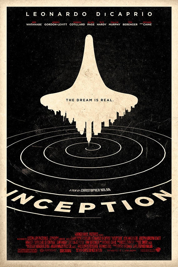 Inception 24x36 Movie Poster