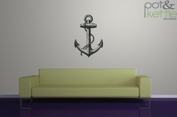 Anchor - vinyl wall decal sticker - large