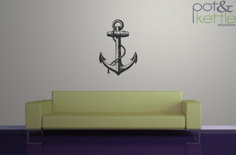 Anchor - vinyl wall decal sticker - large