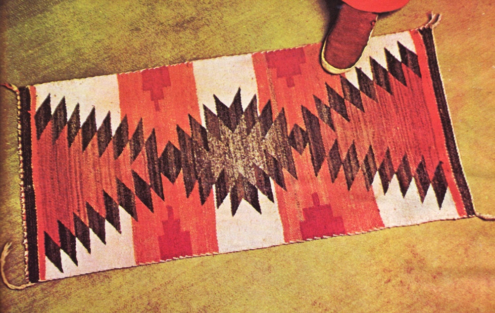 60s Navajo Loomed Mat - pdf pattern