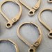 20 x Antique Brass Bronze Leverback Earwire Earrings 10x15mm