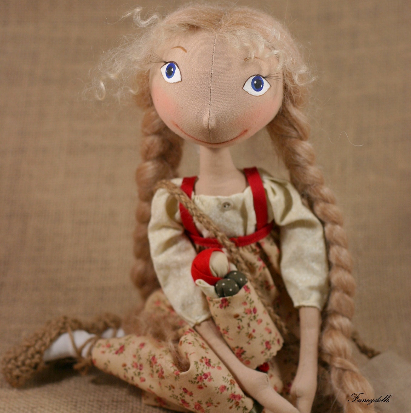 Cloth Doll Vasilisa from Russian fairy tale story - made to order