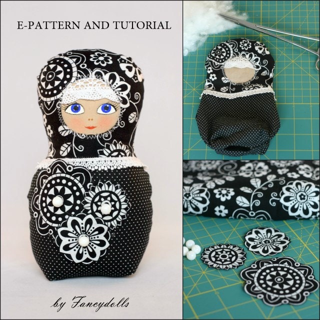 Sewing Pattern & Tutorial Russian Doll PDF DIY