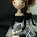 Cloth doll ballet dancer Little Ballerina for decor - made to order