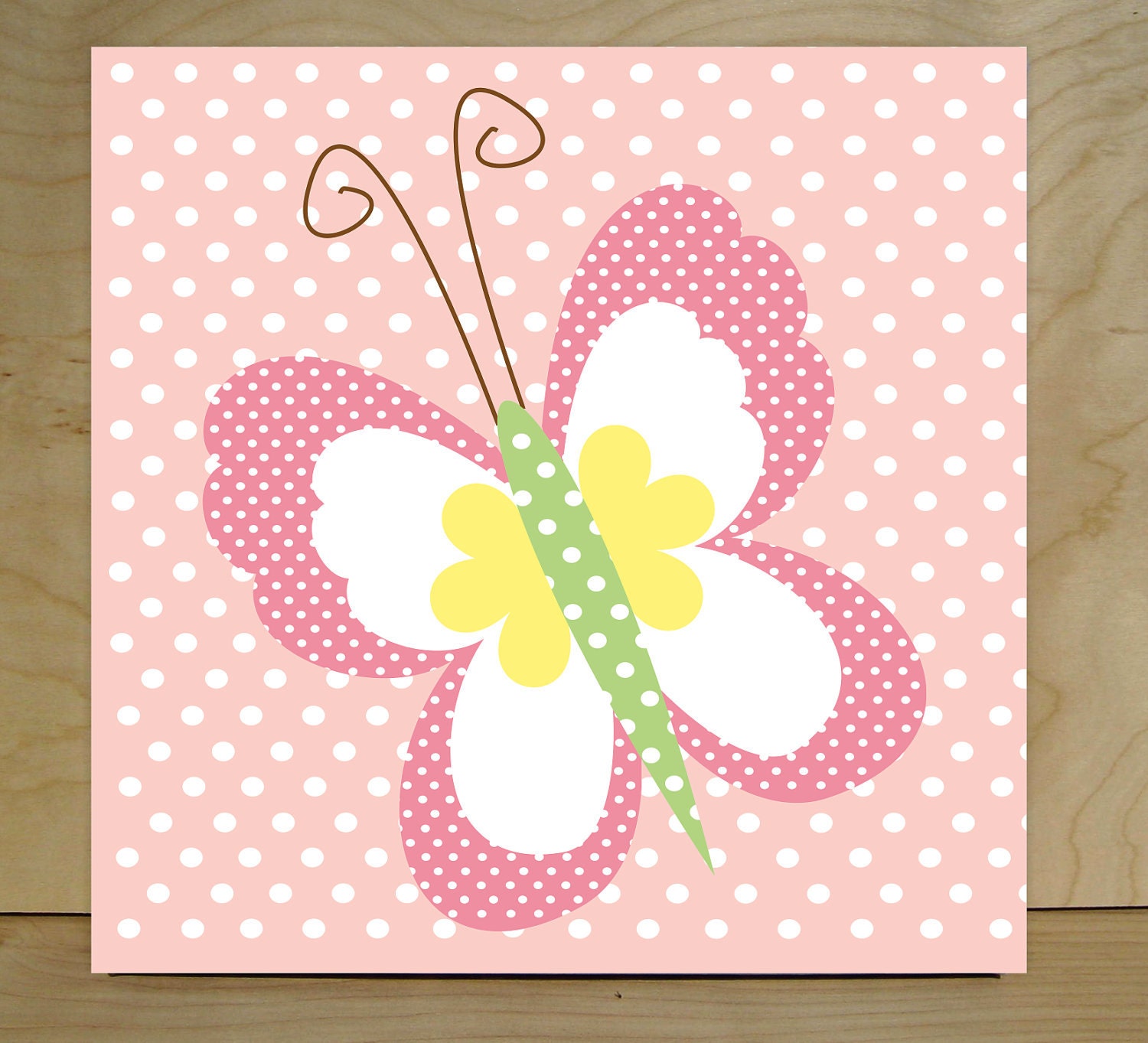 Butterfly Children's Art Prints, Nursery Wall Art - Pottery Barn Inspired-Set of three 10x10 canvas
