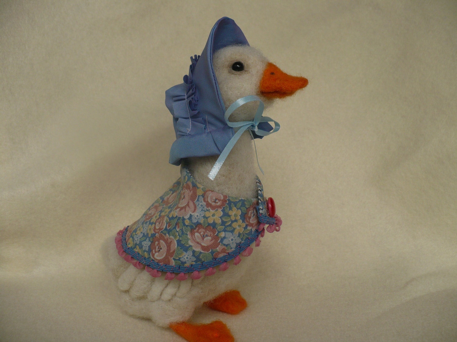 Needle Felted Jemima Puddle Duck, Beatrix Potter, OOAK