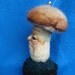 Needlecraft Needle felted Fairy Mushroom Toadstool Collectible Pincushion, OOAK
