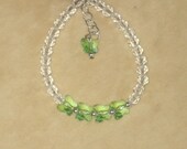 SALE baby girl toddler crystal sterling silver "Five Butterflies" bracelet anklet