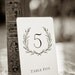 Sweet Vintage Wedding Table Number Signs 1-20 - White or Cream Stock