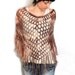 Crochet Fringed Poncho Mohair Lace Spiderweb Poncho Lacy Capelet Fringes Spider Web Lace Wrap Women's Fishnet Poncho MADE TO ORDER - CP0004