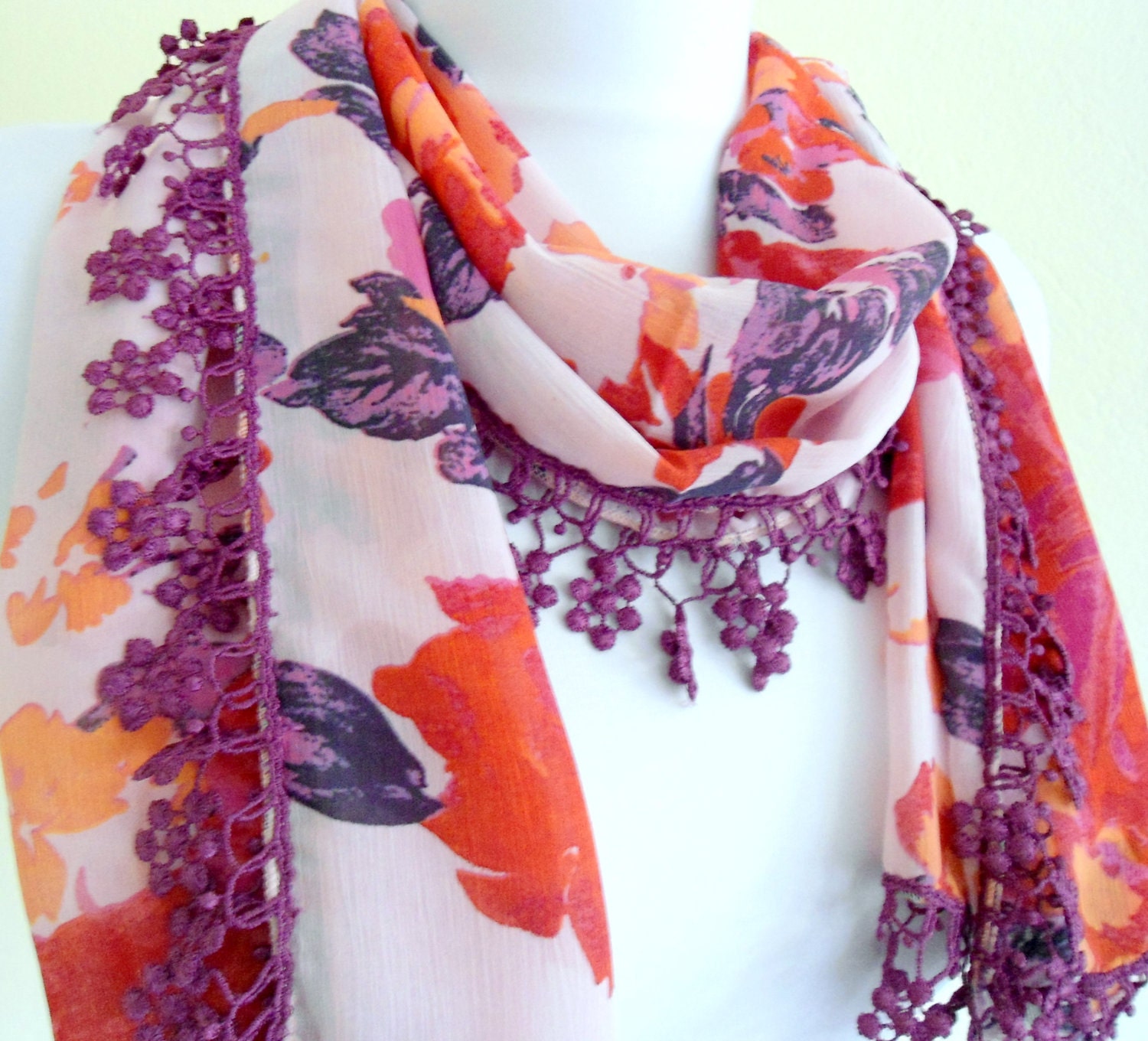 multicolor, Special Fashion Lace Shawl, Scarf ,chiffon,Traditional Turkish-style,gift, winter trends, fashion, 2012, spring celebration
