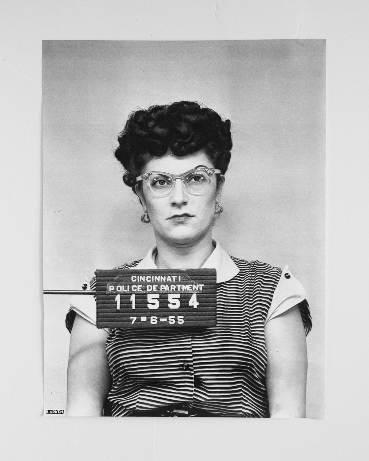 VINTAGE MUGSHOT POSTER