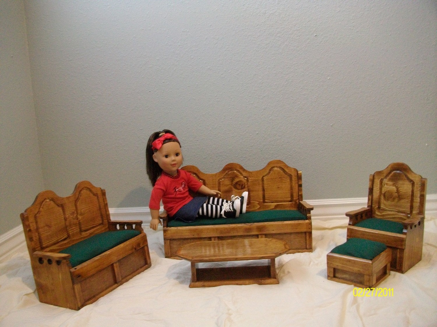 Doll, living room set