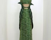 Evening dress "leaf " silk taffeta