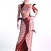 Evening dress "Silk Leaves "