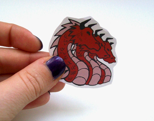 Game of Thrones House Sigils - Lion, Wolf, Stag, Dragon - sticker set