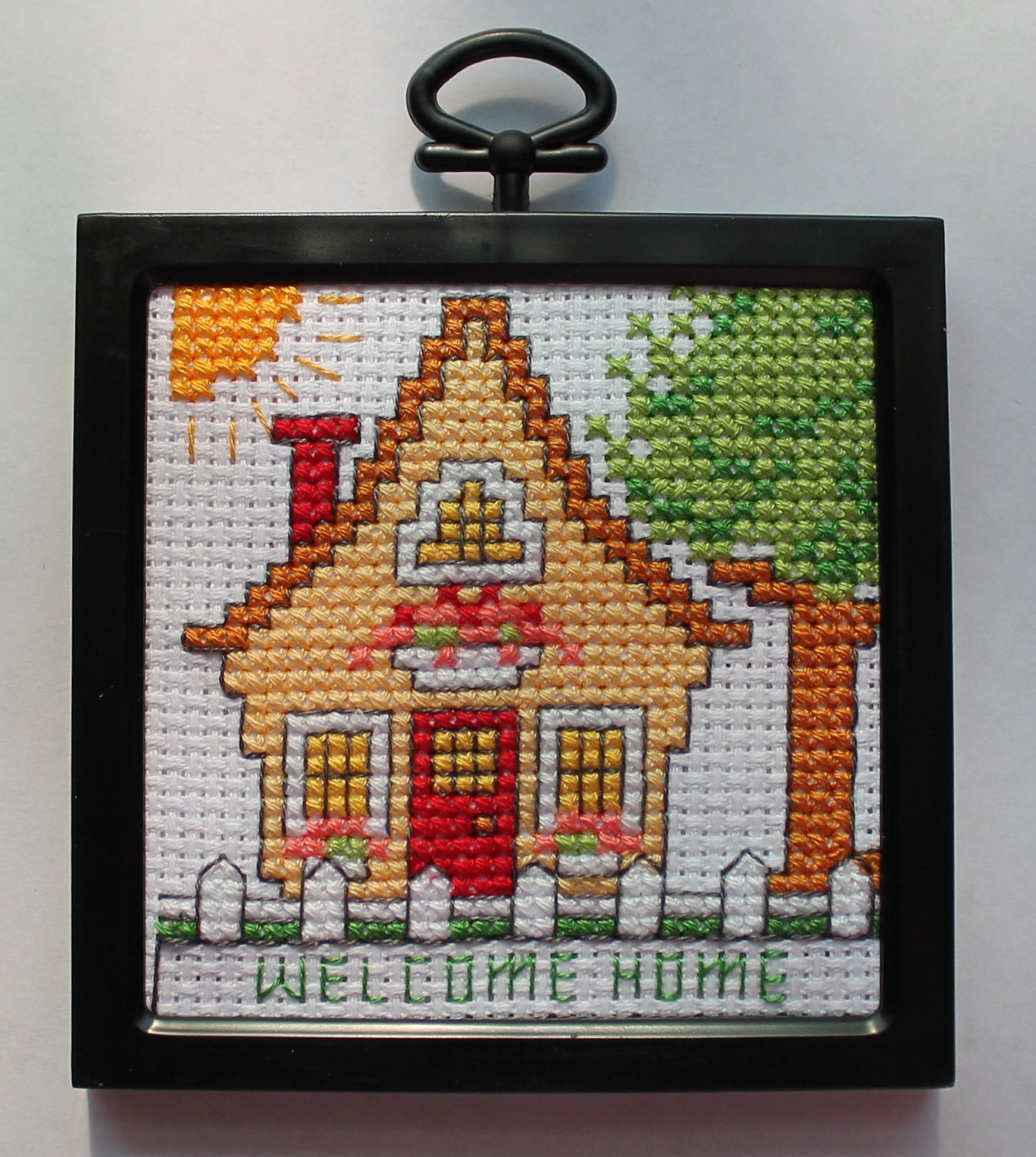 Square Cross Stitch Home by NagCityCreations on Etsy