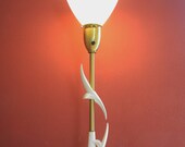 White Mid Century Modern Table Lamp - Rembrandt Masterpiece