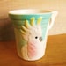 colourful retro bird mug /coffee cup