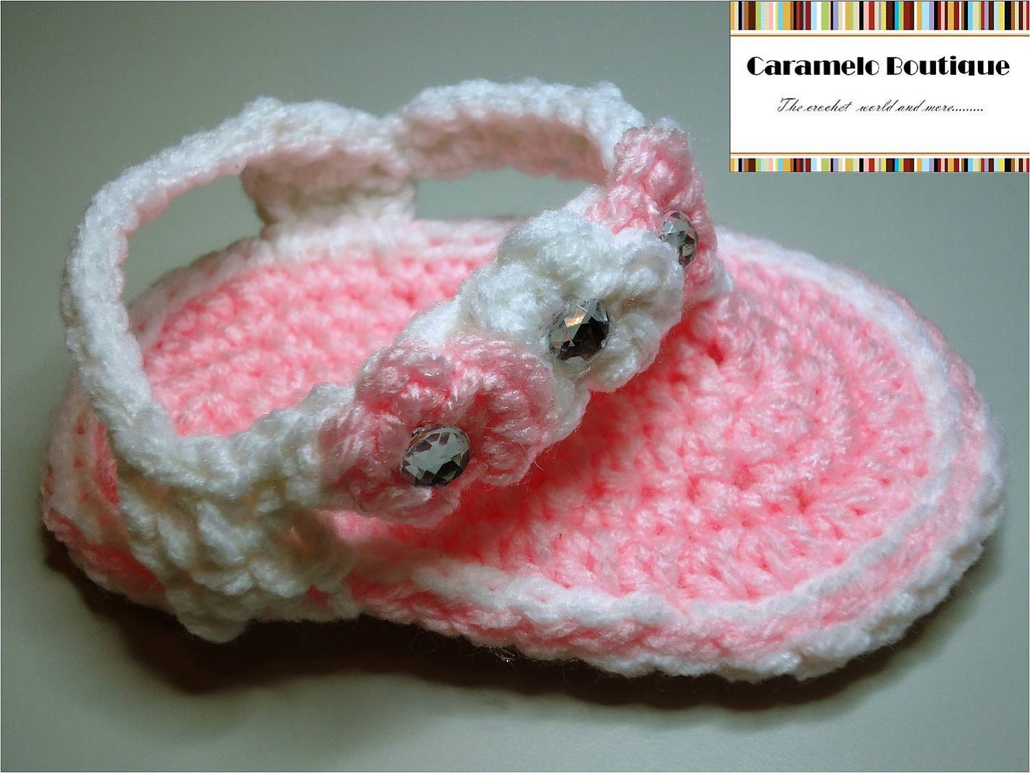 Crochet Baby Girl Sandals-Crochet Baby Girl Flip Flops-Baby Girl Shoes-Photography Prop