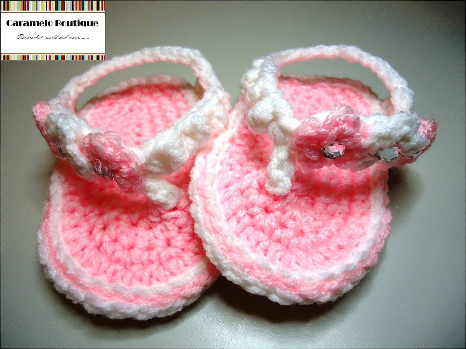 Crochet Baby Girl Sandals-Crochet Baby Girl Flip Flops-Baby Girl Shoes-Photography Prop
