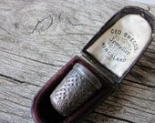 Antique Thimble and Case