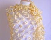 shawl, scarf ,Ivory ,Fashion ,Shawl, bridesmaid, wedding, bride ,bolero, shrug ,necklace ,winter,warm,collar,cowl,stole
