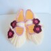 Womens House Slipper Crochet Cream Slipper Socks,Spring Fashion cream ivory turkish istanbul