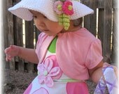 CROCHET PATTERN - Spring Garden - a spring/summer hat with flowers in 6 sizes (Infant - Adult S) - Instant PDF Download