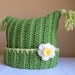 CROCHET PATTERN - Winter Whimsy - A square hat with tassels & flower in 8 sizes (Infant - Adult L) - Instant PDF Download