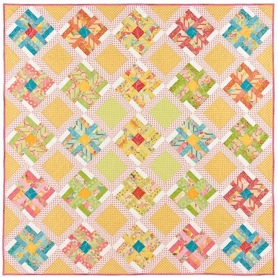 Spring Blooms Quilt Pattern by lnownes on Etsy