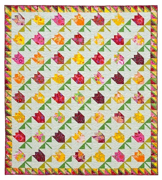 Tulips Quilt Pattern by lnownes on Etsy