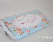 Blue Floral Shabby Chic Hershey's Chocolate Bar Wrappers Il_170x135