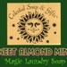 Sweet Almond Mint Natural VEGAN Laundry Soap Detergent Powder Bag - 40-80 LOADS Gross Wt. 44 oz.