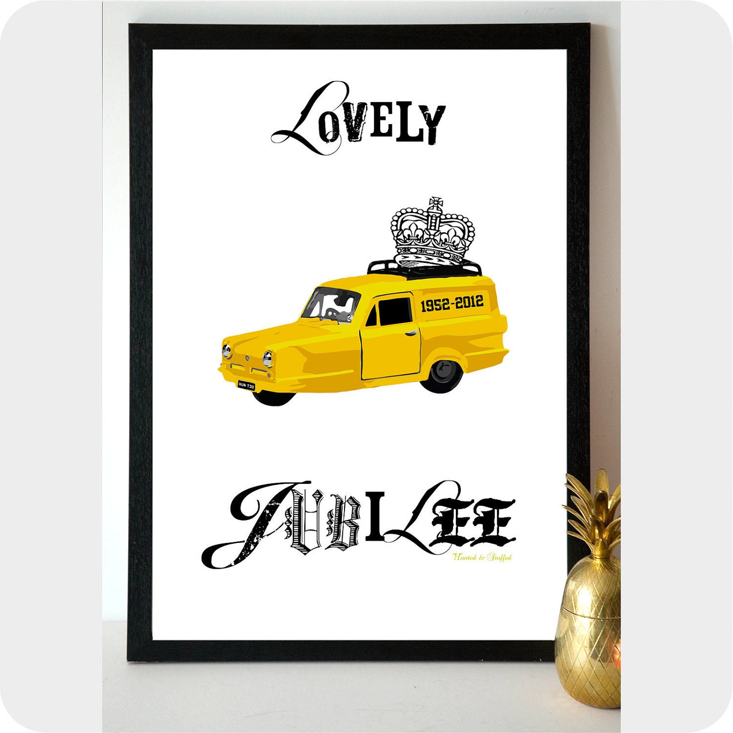 Large A1 Jubilee Poster Only Fools and Horses 'Lovely Jubilee' OFAH Robin Reliant Wall Art