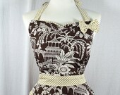 Japanese Garden Apron With Ribbon
