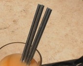 Stainless Steel Straws Regular Style - 4 Pack - Reusable and Eco Friendly - Lifetime Guarantee
